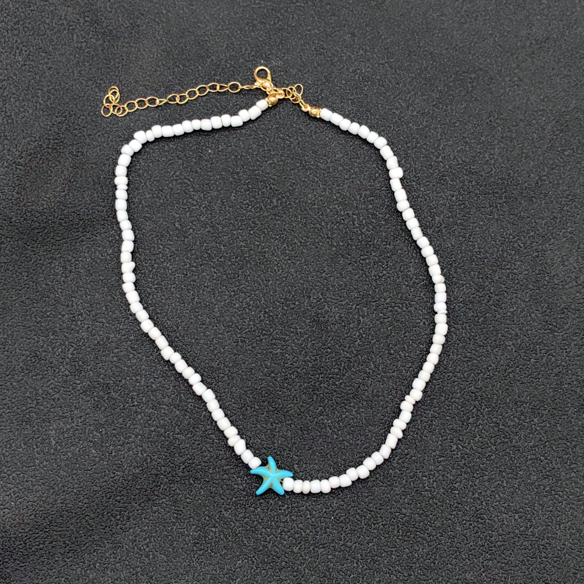 Handmade White Bead Clavicle Chain for Women - Elegant Beaded Jewelry - Image 7