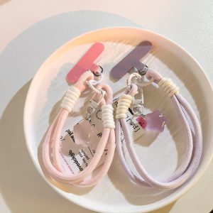 Cute Girl's Night Glow Fat Star Phone Chain - Adorable Little Pendant Handrope