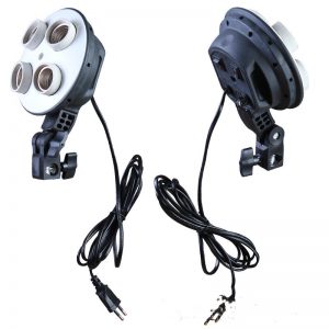 Ceramic Quadruple Lamp Holder for Studio Photography Lighting