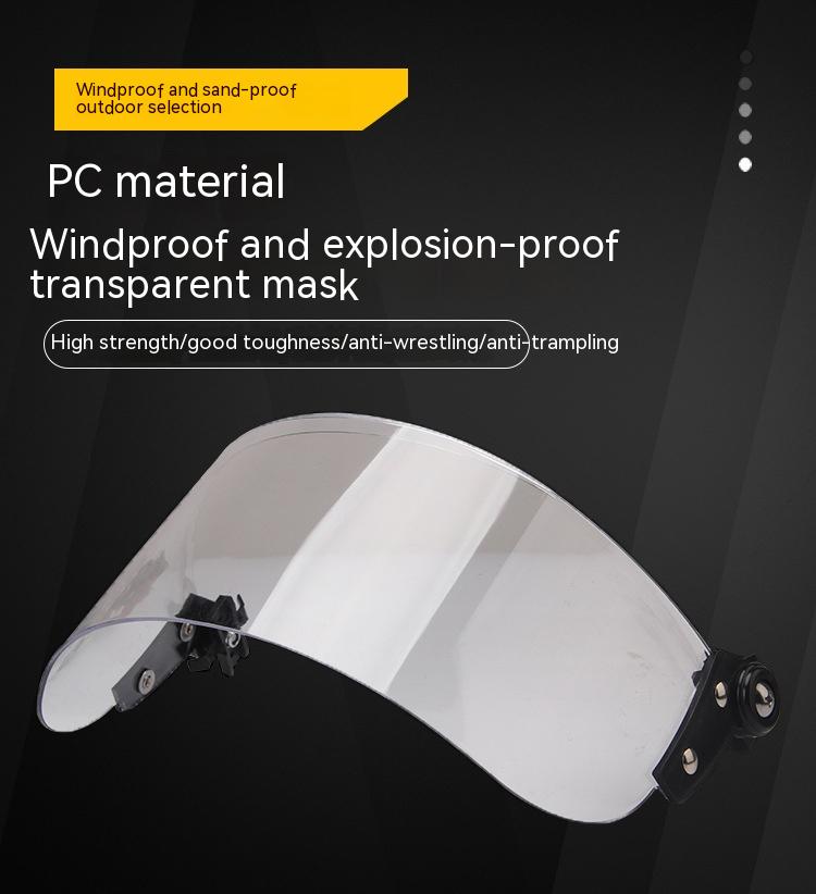 Transparent Windproof Lens Explosion-proof Mask Helmet for Face Protection - Image 6