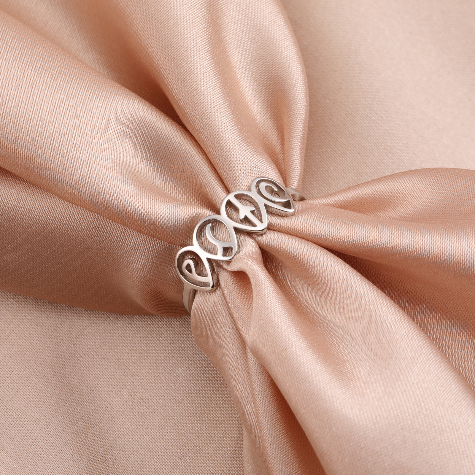 Air Women's Earth Water Fire Planet Element Stainless Steel Ring - Unique Jewelry - Image 5