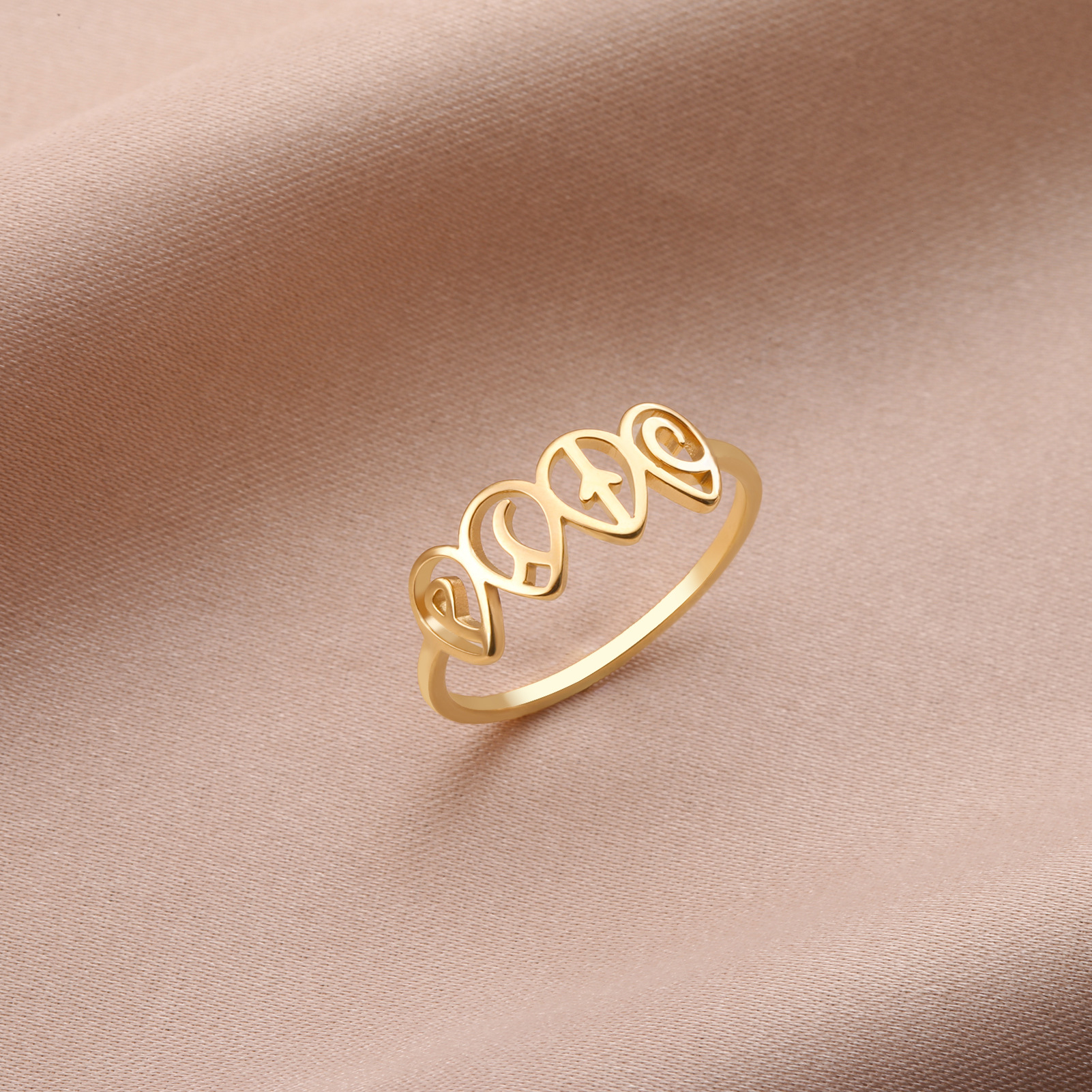 Air Women's Earth Water Fire Planet Element Stainless Steel Ring - Unique Jewelry - Image 11