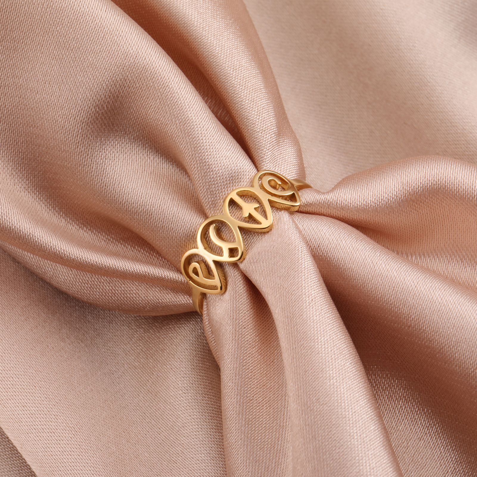 Air Women's Earth Water Fire Planet Element Stainless Steel Ring - Unique Jewelry - Image 12