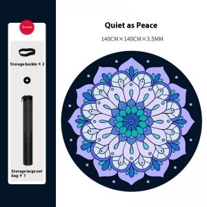 Professional Natural Rubber Round Yoga Mat for Ultimate Comfort and Performance