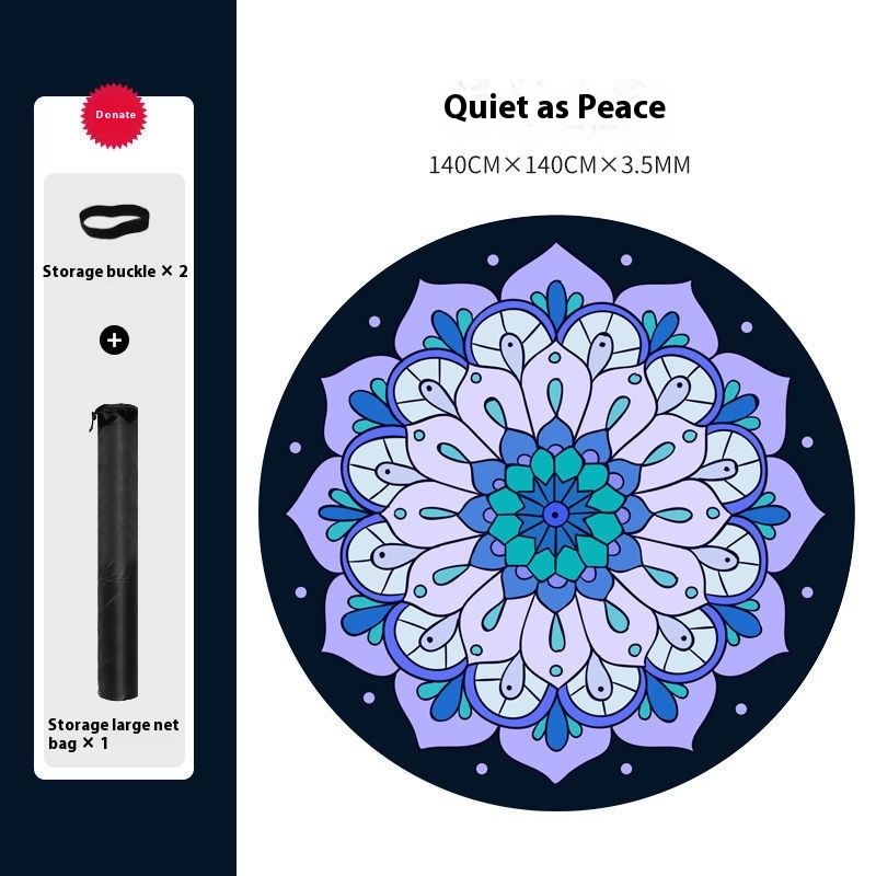 Professional Natural Rubber Round Yoga Mat for Ultimate Comfort and Performance