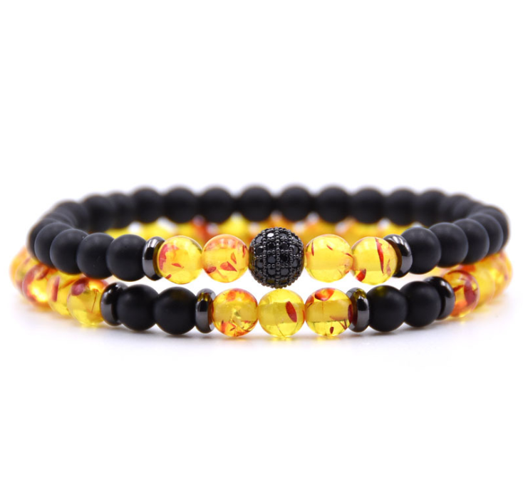 Micro-Inlaid Zircon 6mm Natural Stone Beaded Bracelet - Stylish & Unique - Image 18