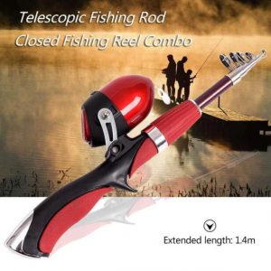 Portable Gun-Type Inner Reel Ice Fishing Rod Set for Closed Fishing Road