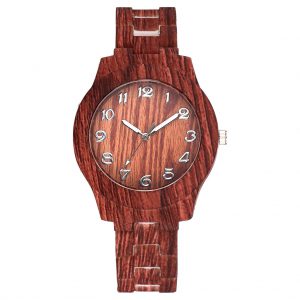 Stylish Wood Grain Retro Quartz Watches for Men and Women Couples