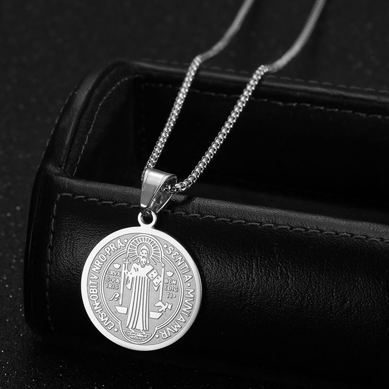 Stainless Steel St. Benedict Necklace - Durable & Stylish Religious Jewelry - Image 7