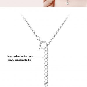 Versatile High-Quality Moissanite Six-Claw Pendant Clavicle Chain 925 Silver Necklace for Women