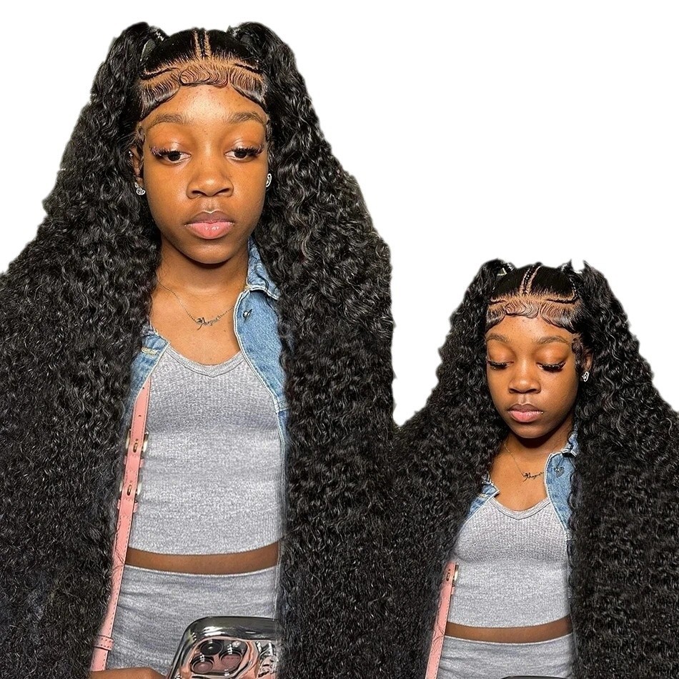 13x6 Front Lace Wig for Women - Medium Long Curly Hair Cover - Image 10