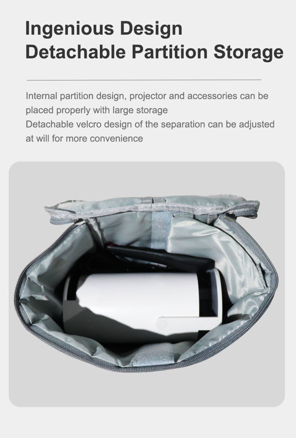 HY300 Projector Portable Protective Storage Bag - Durable & Convenient - Image 12