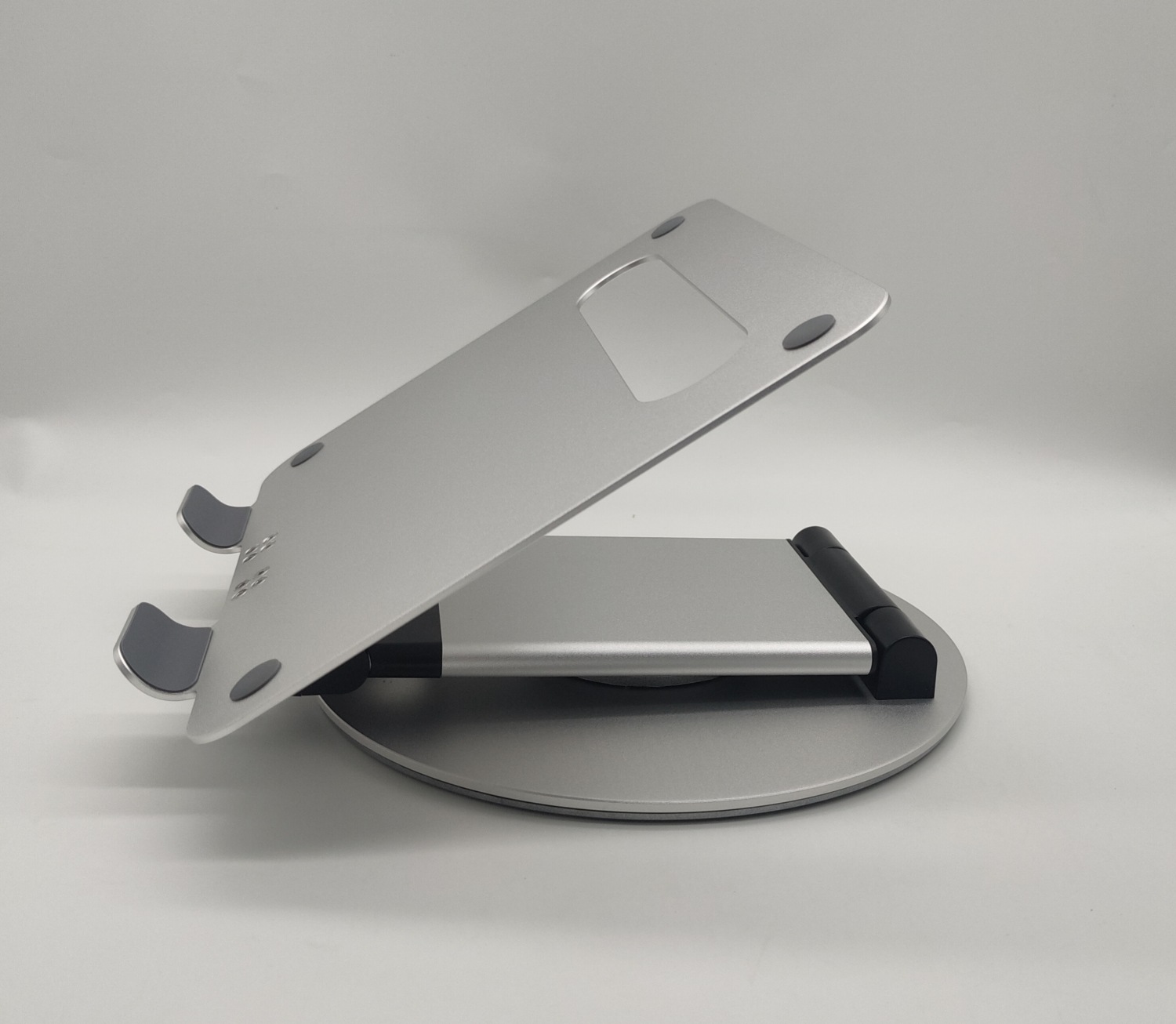 Adjustable Aluminum Alloy Laptop Bracket - 360-Degree Rotating Desktop Stand - Image 13