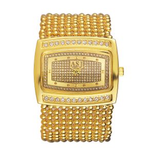 Luxury Women's Watch with Atmospheric Diamonds - Middle East Elegance