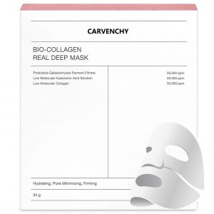 Deep Collagen Overnight Mask - The Real Collagen Facial Sheet Masks with Low Molecular Weight Collagen for Enhanced Elasticity and Firming
