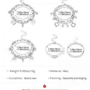 Women's Double-Layer Butterfly Beach Anklet - Stylish & Elegant Accessory