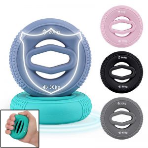 Hand Grip Strengthener - Silicone Finger Exerciser & Forearm Rings for Enhanced Grip Strength