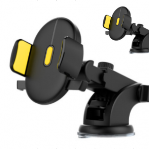 Telescopic Car Phone Holder with Long Rod - Suction Cup Dashboard Mount