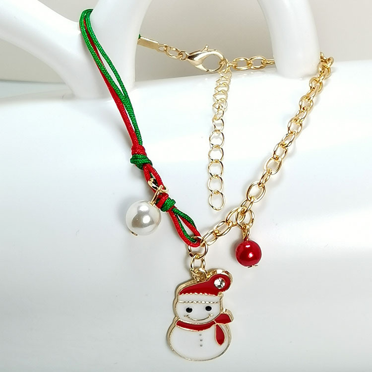 Festive Christmas Snowman Santa Claus Tree Snowflake Elk Bracelet - Charming Holiday Gift for Women, Perfect for New Year Fashion - Image 8
