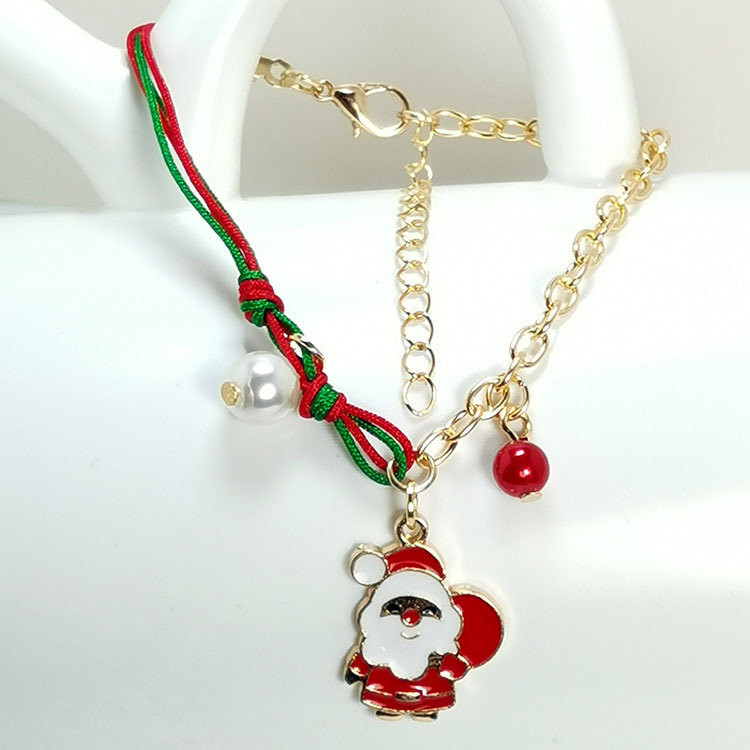 Festive Christmas Snowman Santa Claus Tree Snowflake Elk Bracelet - Charming Holiday Gift for Women, Perfect for New Year Fashion - Image 9