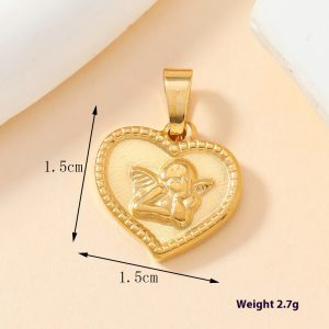 Stylish Single Pendant Stainless Steel Casting Ornament for Women’s Love