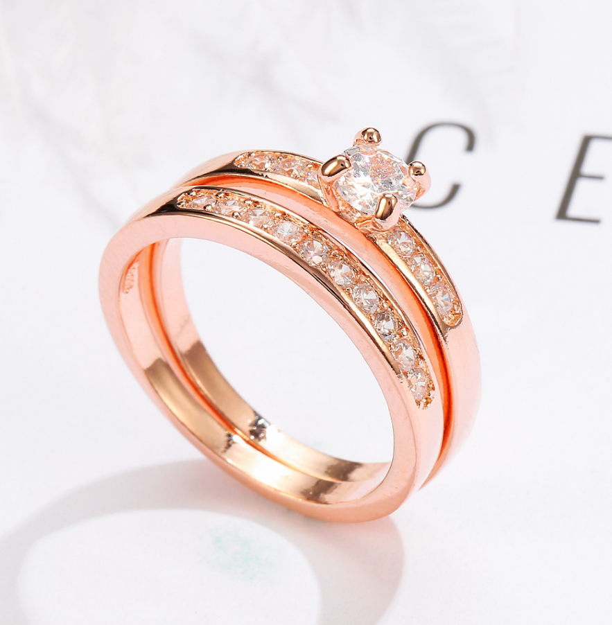 Stunning Rose Gold Diamond Ring - Elegant Jewelry for Every Occasion - Image 5