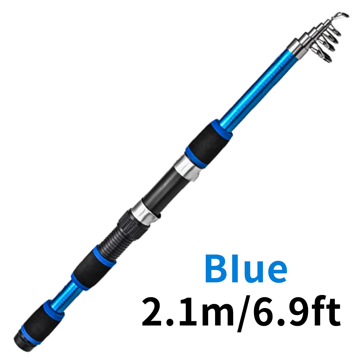Children's Telescopic Lure Fishing Rod - 18M Short Section Glass Steel Snakehead Pack - Image 2