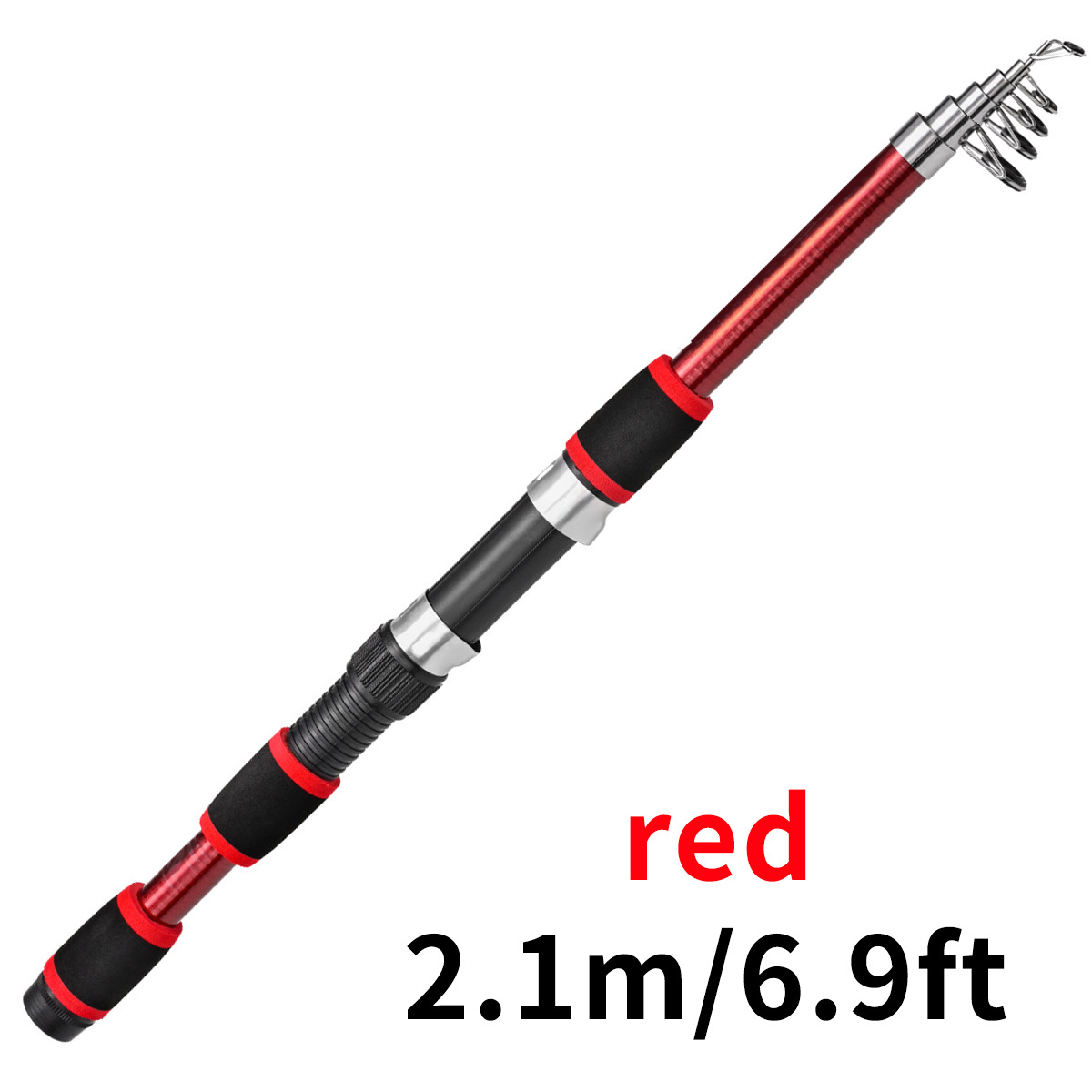 Children's Telescopic Lure Fishing Rod - 18M Short Section Glass Steel Snakehead Pack - Image 3