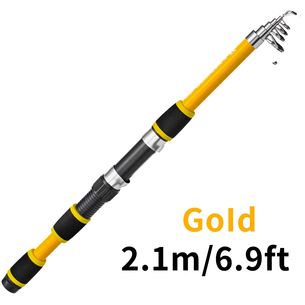 Children's Telescopic Lure Fishing Rod - 18M Short Section Glass Steel Snakehead Pack - Image 5
