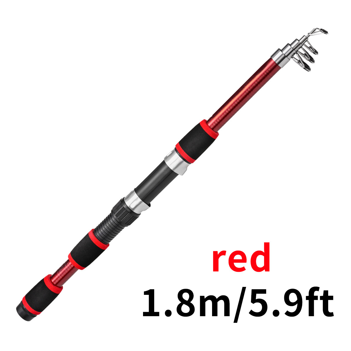 Children's Telescopic Lure Fishing Rod - 18M Short Section Glass Steel Snakehead Pack - Image 16