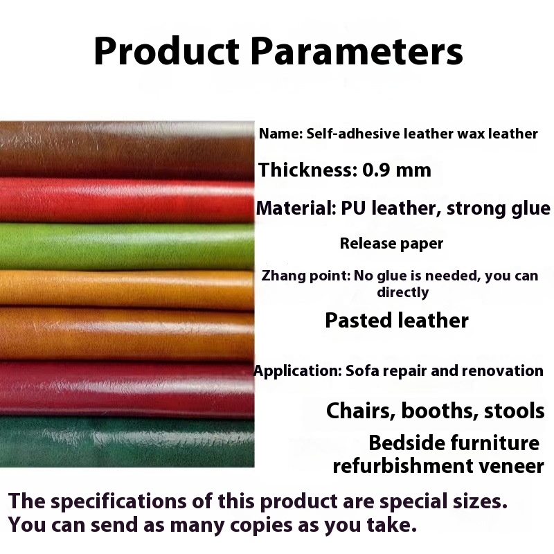 Wholesale Oil Wax Leather Adhesive - Self-Adhesive Leather Car Stickers in Stock - Image 22