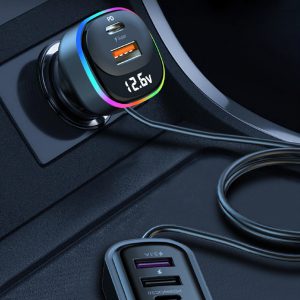 Super Fast Multi-Function Car Charger for Quick Charging on the Go