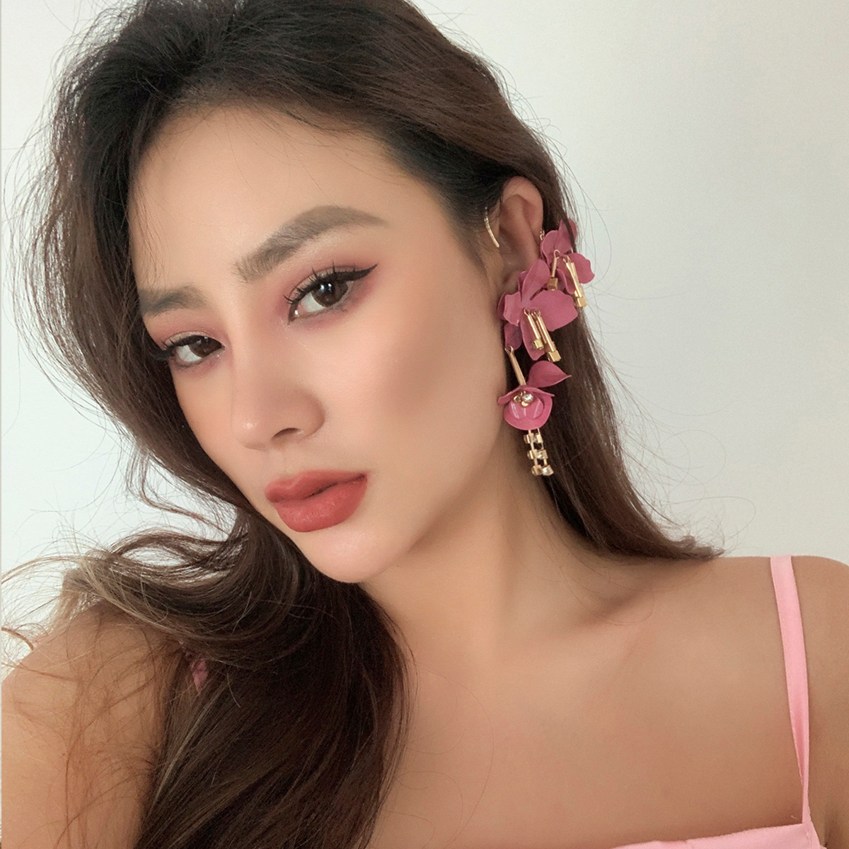 Stylish Colorful Tassel Flower Minimalist Earrings – Perfect for Any Occasion - Image 43