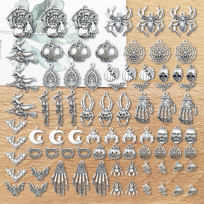 Halloween Accessories: Pumpkin, Skull, Bat, and Hand Claw Ornaments for Spooky Decor - Image 23