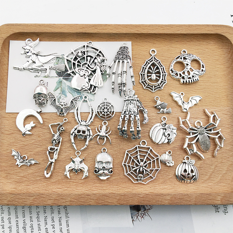 Halloween Accessories: Pumpkin, Skull, Bat, and Hand Claw Ornaments for Spooky Decor - Image 24