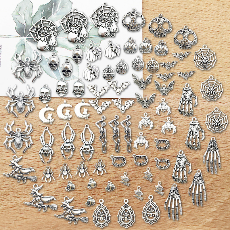 Halloween Accessories: Pumpkin, Skull, Bat, and Hand Claw Ornaments for Spooky Decor - Image 25