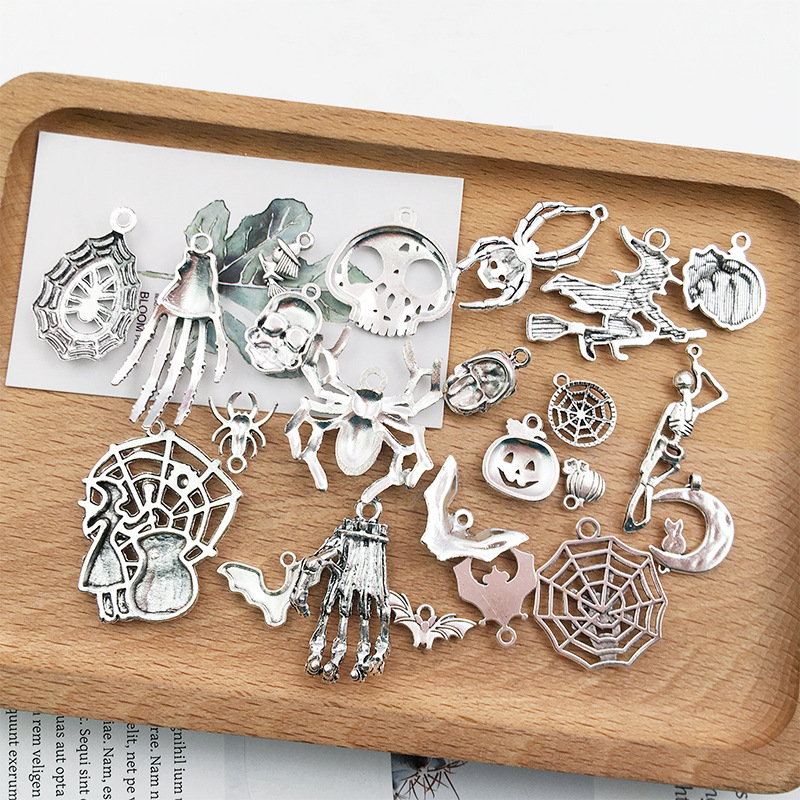 Halloween Accessories: Pumpkin, Skull, Bat, and Hand Claw Ornaments for Spooky Decor - Image 26