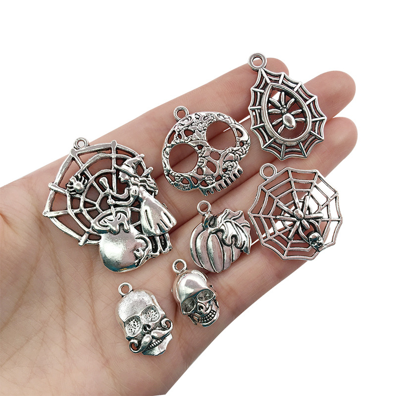 Halloween Accessories: Pumpkin, Skull, Bat, and Hand Claw Ornaments for Spooky Decor - Image 27