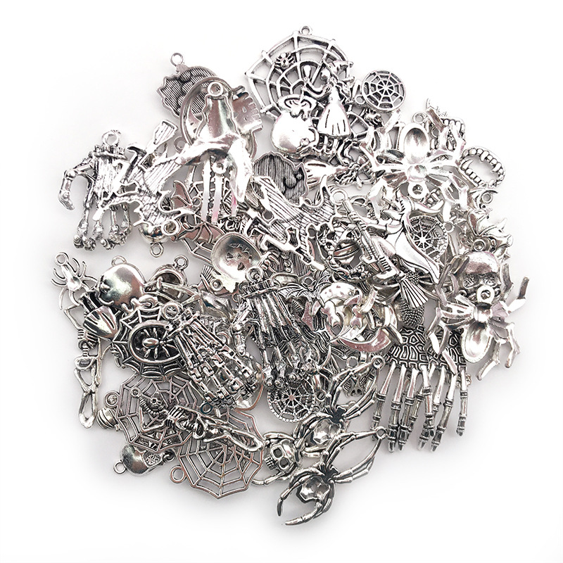 Halloween Accessories: Pumpkin, Skull, Bat, and Hand Claw Ornaments for Spooky Decor - Image 28