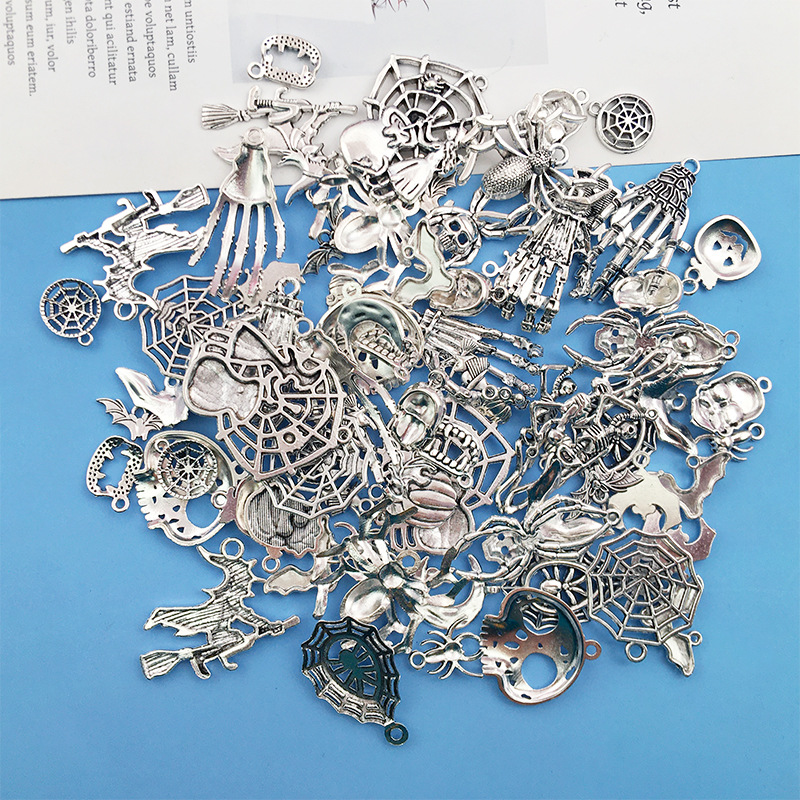 Halloween Accessories: Pumpkin, Skull, Bat, and Hand Claw Ornaments for Spooky Decor - Image 34