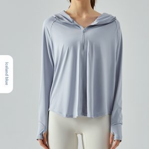 Hooded Running Yoga Jacket for Fitness: Stylish & Functional Activewear