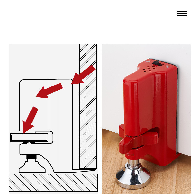 Door Stopper with Anti-Theft Alarm, Portable Hotel Safety Solution for Living Alone and Home Blocking - Image 2