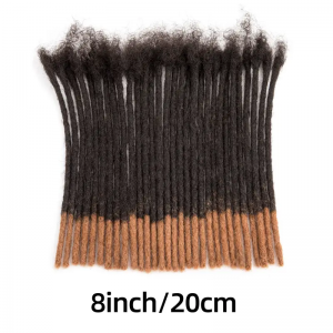 Human Hair, 0.4cm & 0.6cm Thickness, Pre-colored, Handmade, Unisex, Dyeable, Bleachable, Curled & Twisted for Versatile Styling.