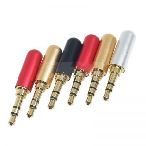 Headphone Stereo Plug Four-Channel Male Aux for Two-Channel Audio DIY Repair