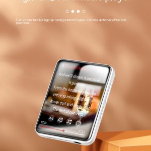 Compact Full Screen Mp3 Walkman for Students - Bluetooth Portable Touch Screen Multifunctional Player