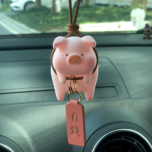 Adorable Cartoon Pig Car Accessories for Fun and Style - Image 8