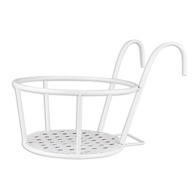 Chrome Black Metal Outdoor Plant Pot Holder - Stylish Flower Decoration