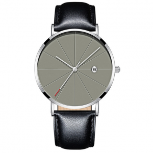 Stylish Waterproof Quartz Watch for Men - Creative Calendar Design