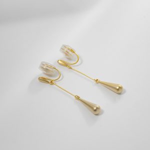 Elegant Long Slimming Water Drop Earrings for Women - Enhance Your Style