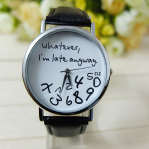 Stylish Casual Geneva Women's Belt Watch & Irregular Digital Men's Leather Watch